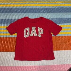 Baby GAP Classic Red T-Shirt Big Logo Toddler Boys Size 5